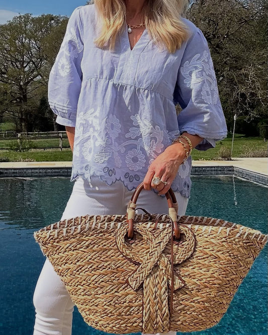 Adorable Bubble Sleeve Blouse